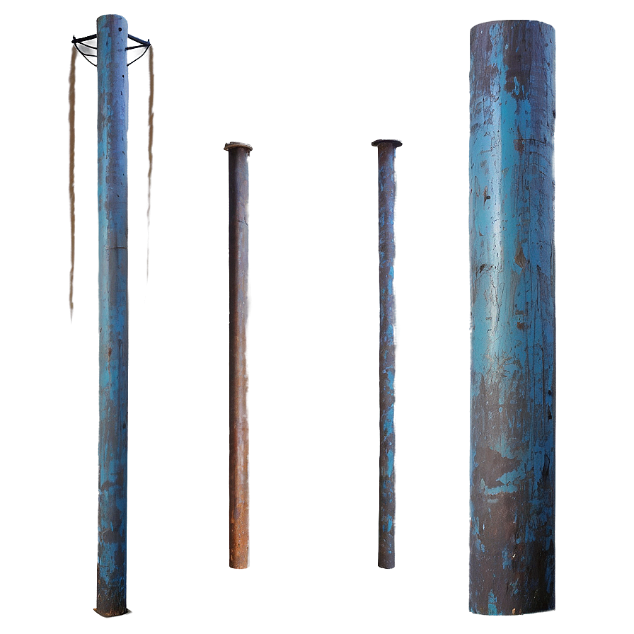 Rustic Metal Pole Png 06212024