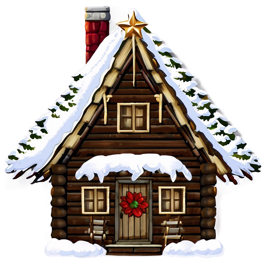 Rustic Noel Log Cabin Png 20