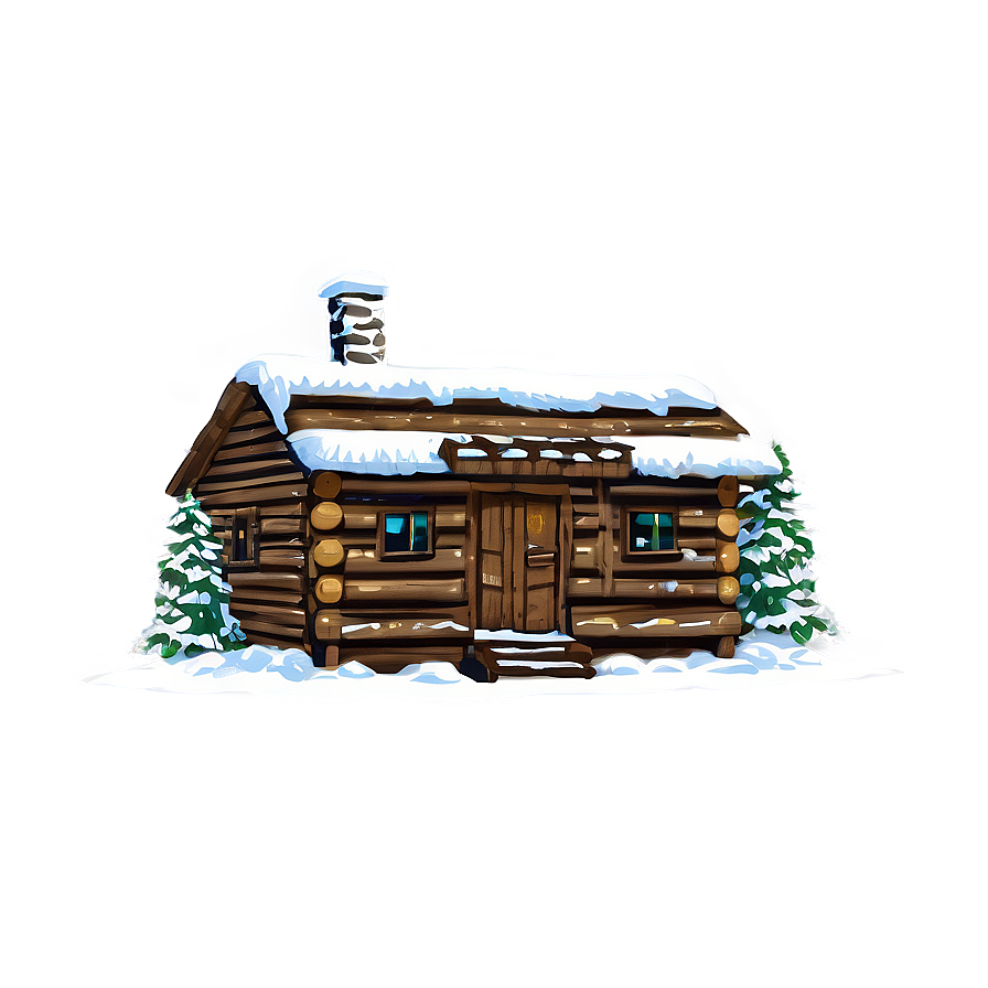 Rustic Noel Log Cabin Png 64