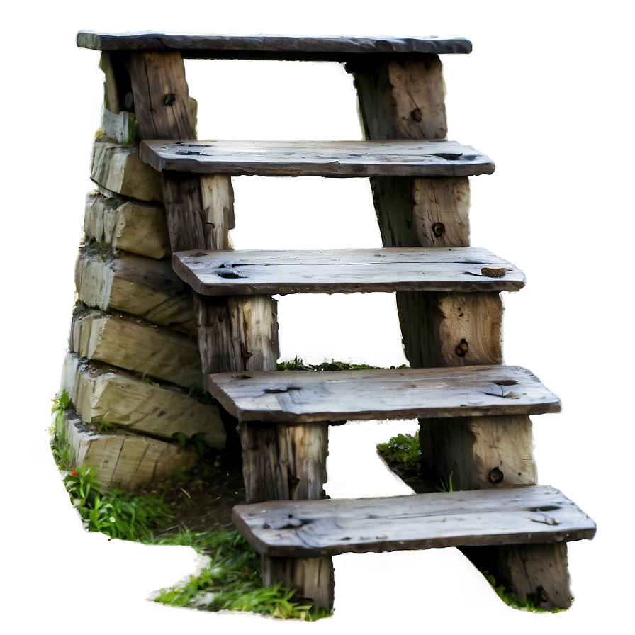 Rustic Outdoor Stairs Png Fqg27