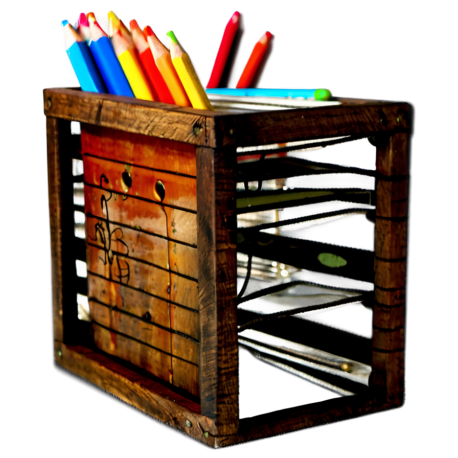 Rustic Pencil Holder Png Txh30