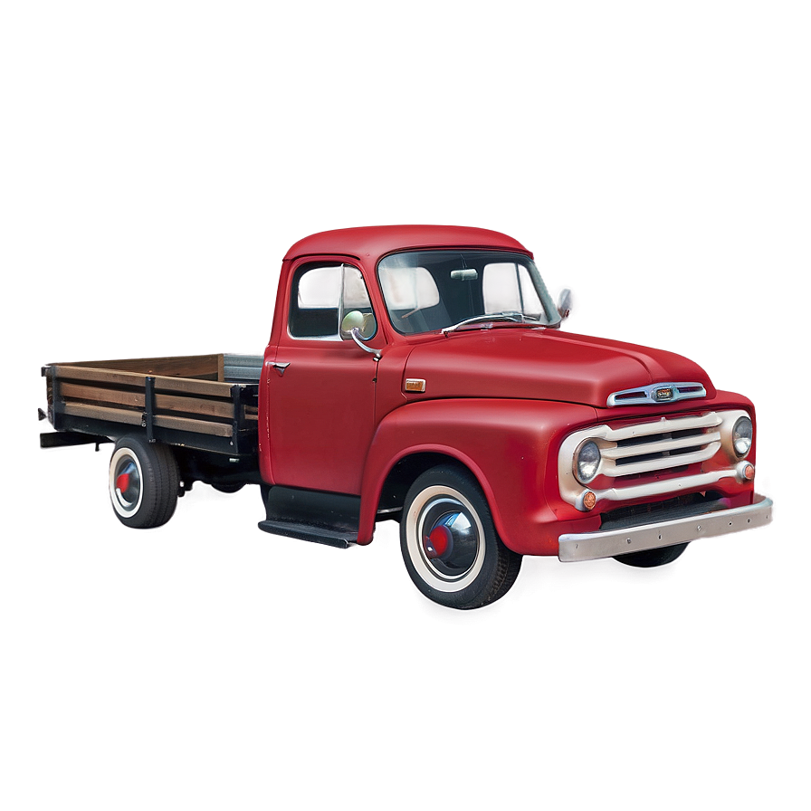 Rustic Red Truck Png 06282024