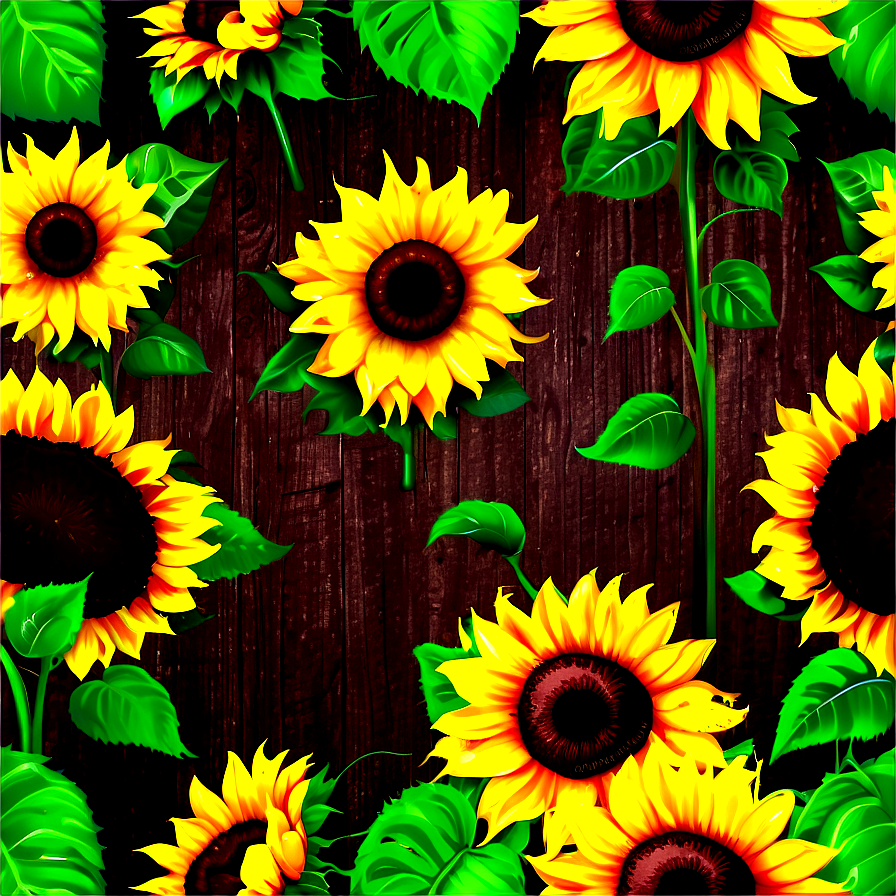 Rustic Sunflower Png Clw