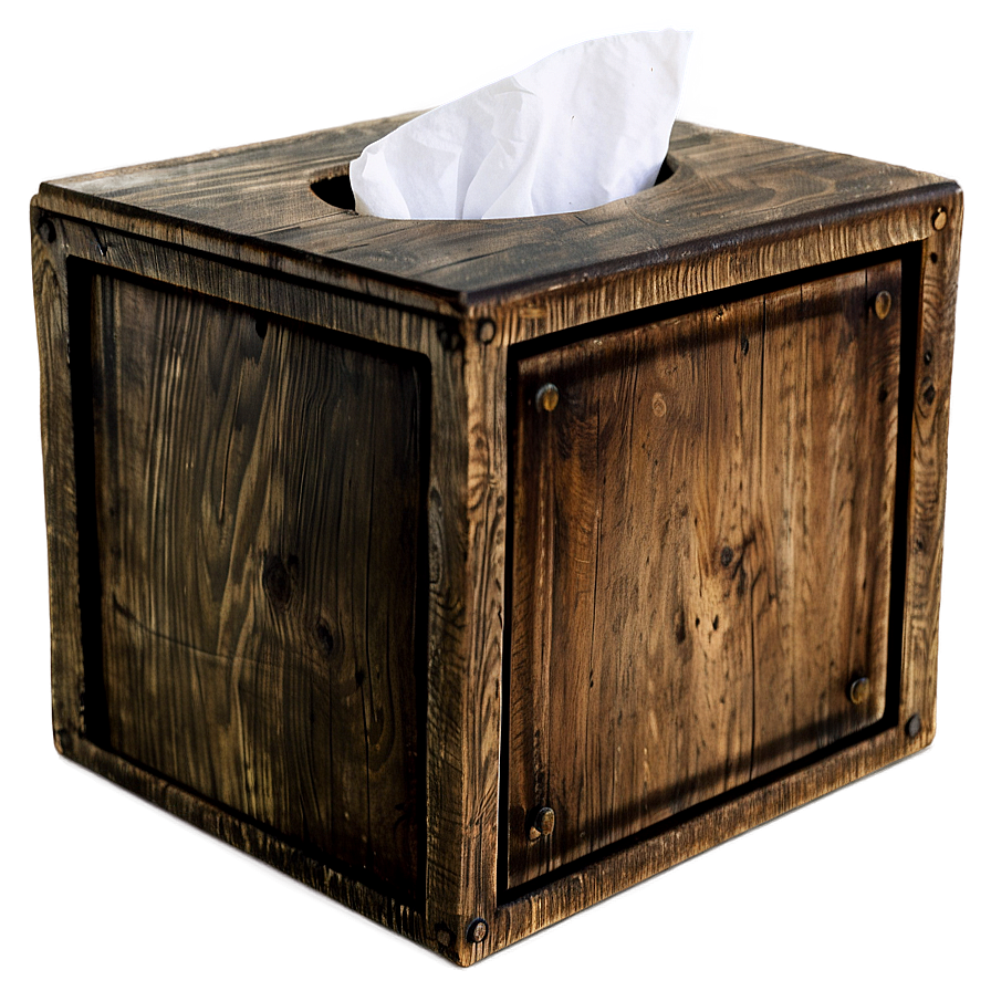 Rustic Tissue Box Png 86