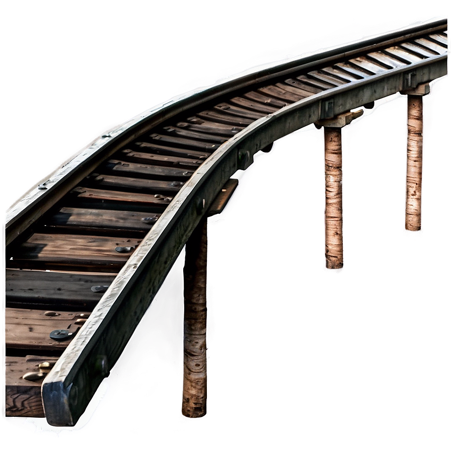 Rustic Train Track Png 06212024