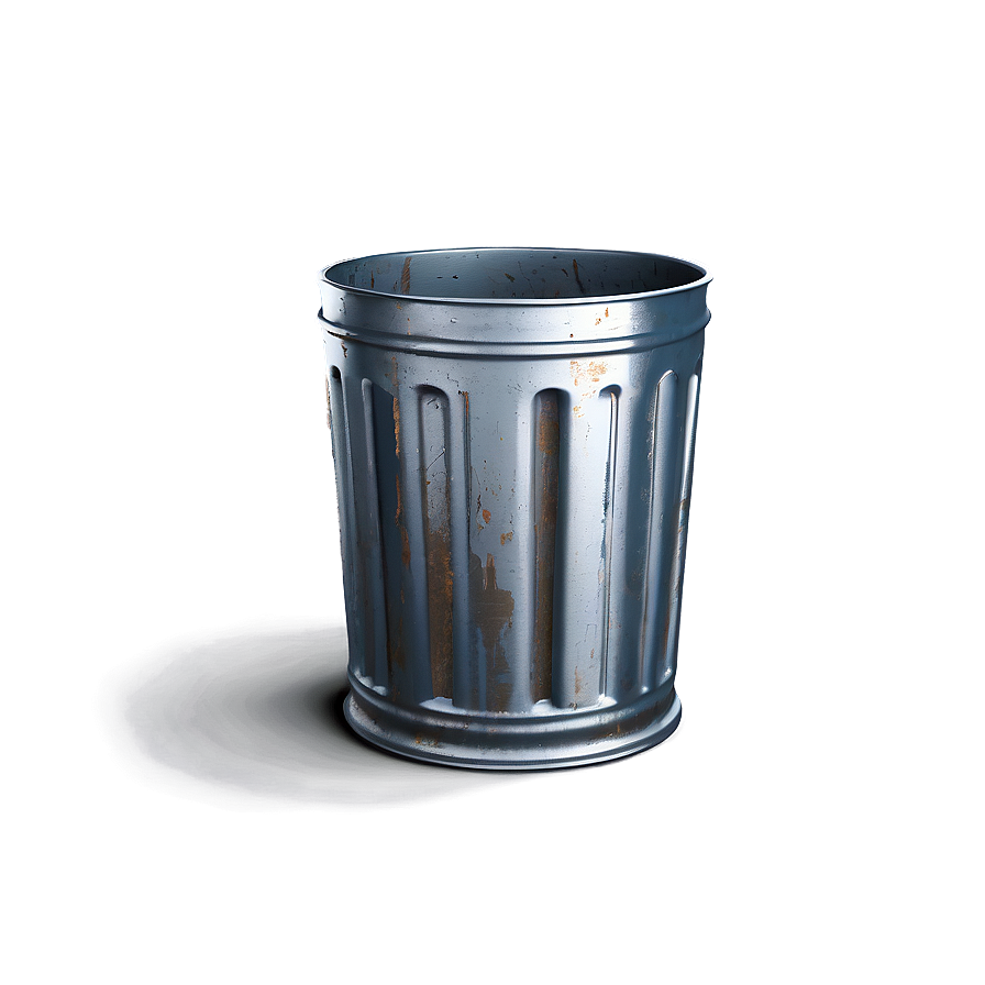 Rustic Trash Bin Rendering Png Vey