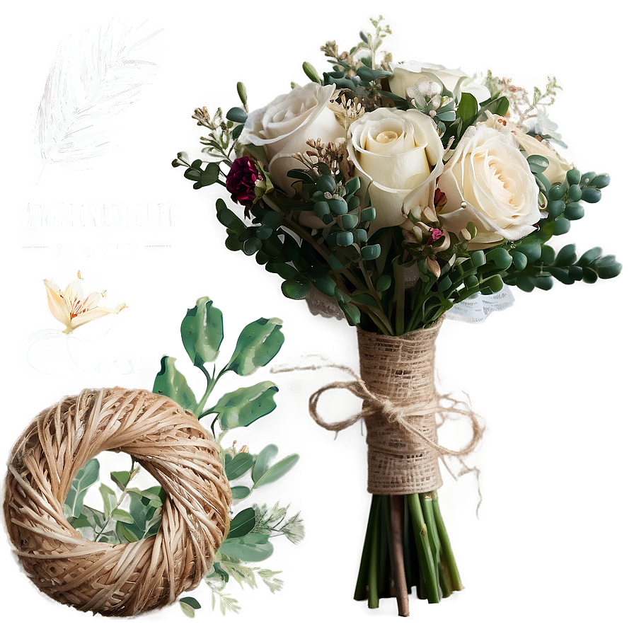 Rustic Wedding Bouquet Selections Png Dtp