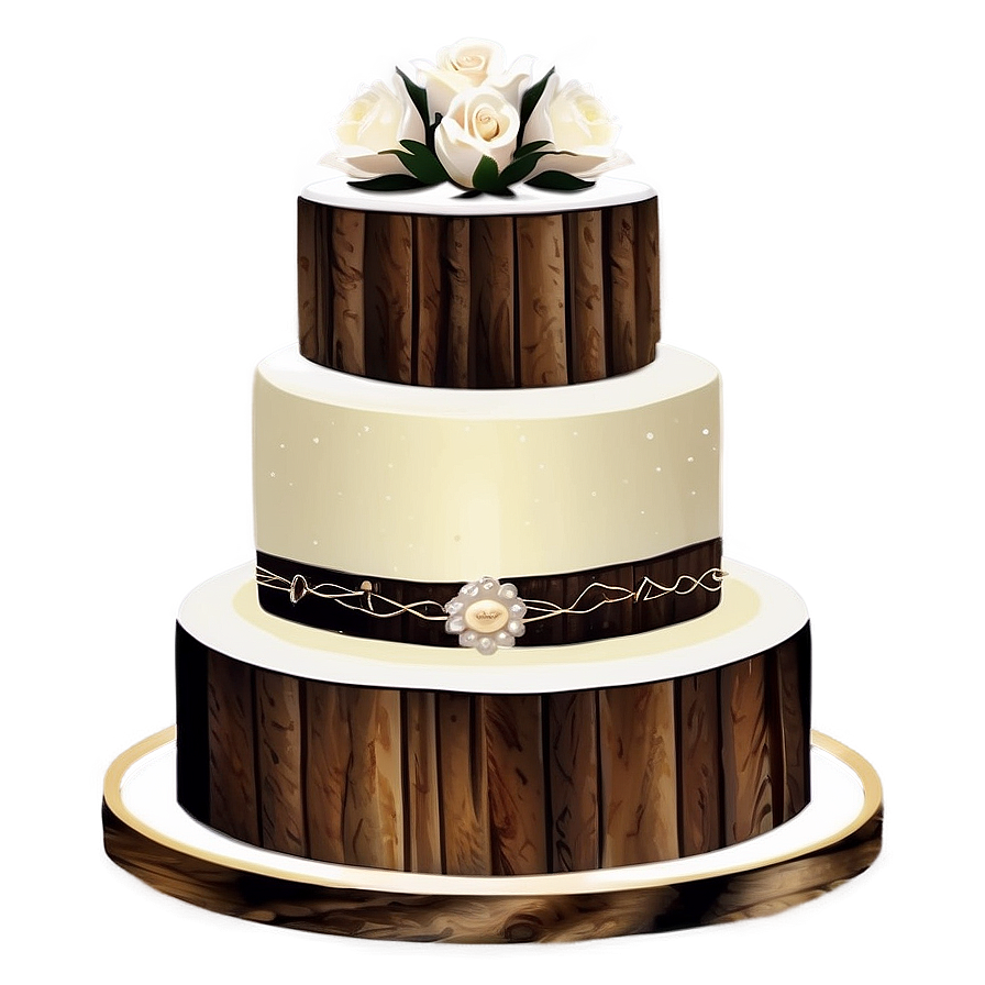 Rustic Wedding Cake Png Mbl