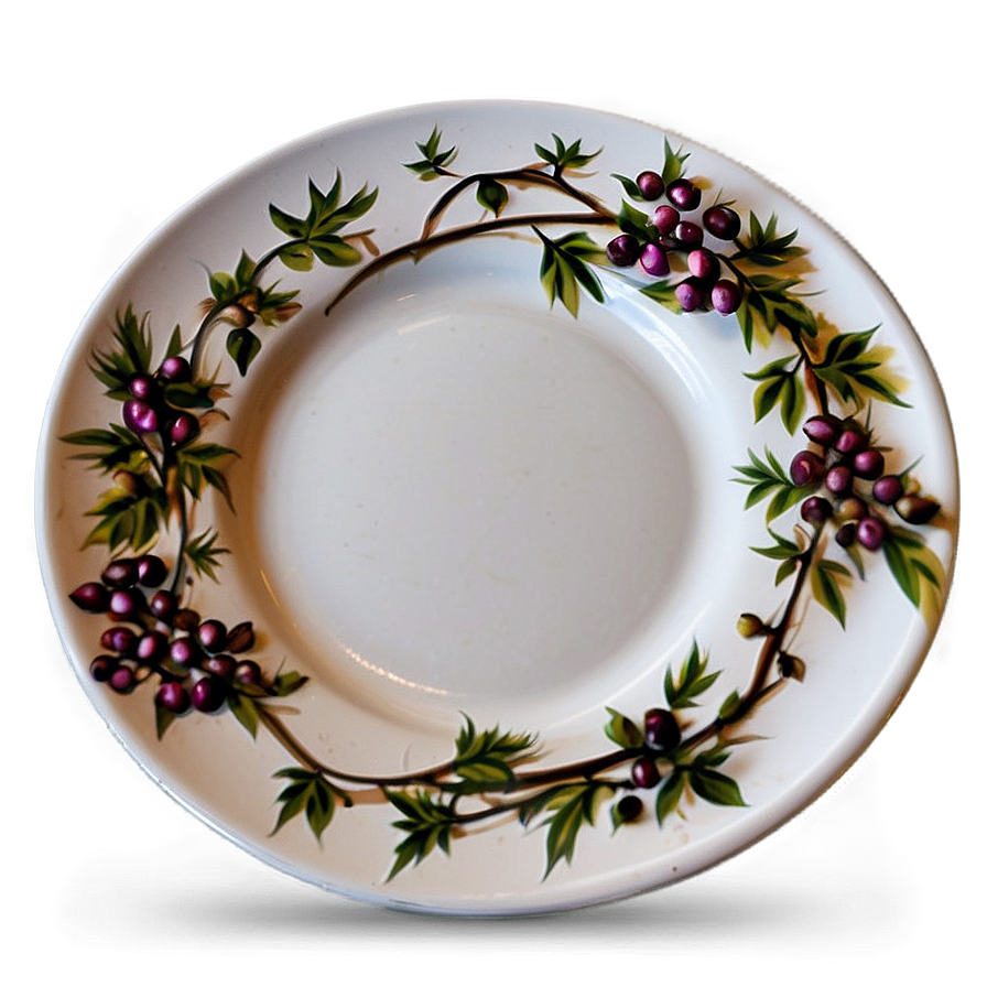 Rustic White Plate Png 06212024