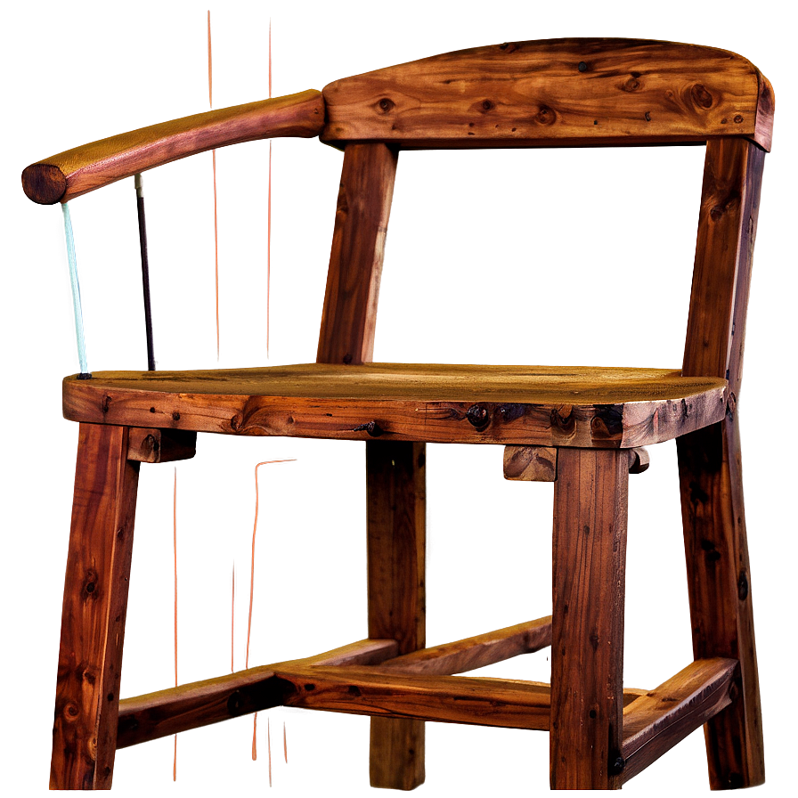 Rustic Wooden Chair Png 06262024