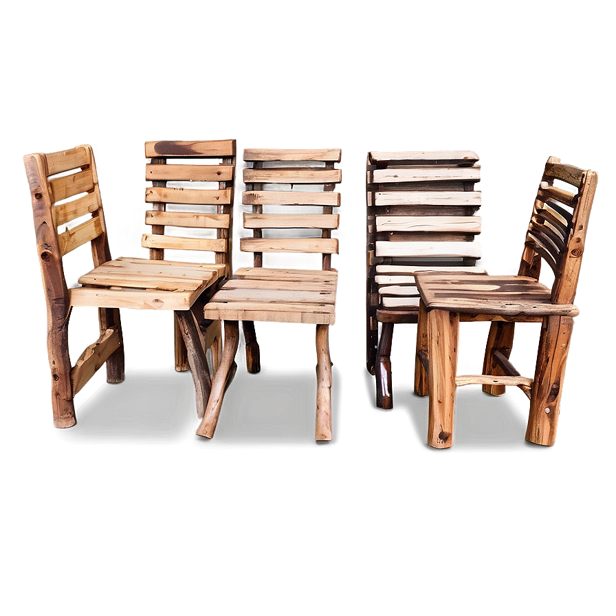 Rustic Wooden Chair Png 86