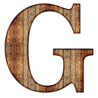 Rustic Wooden Letter G