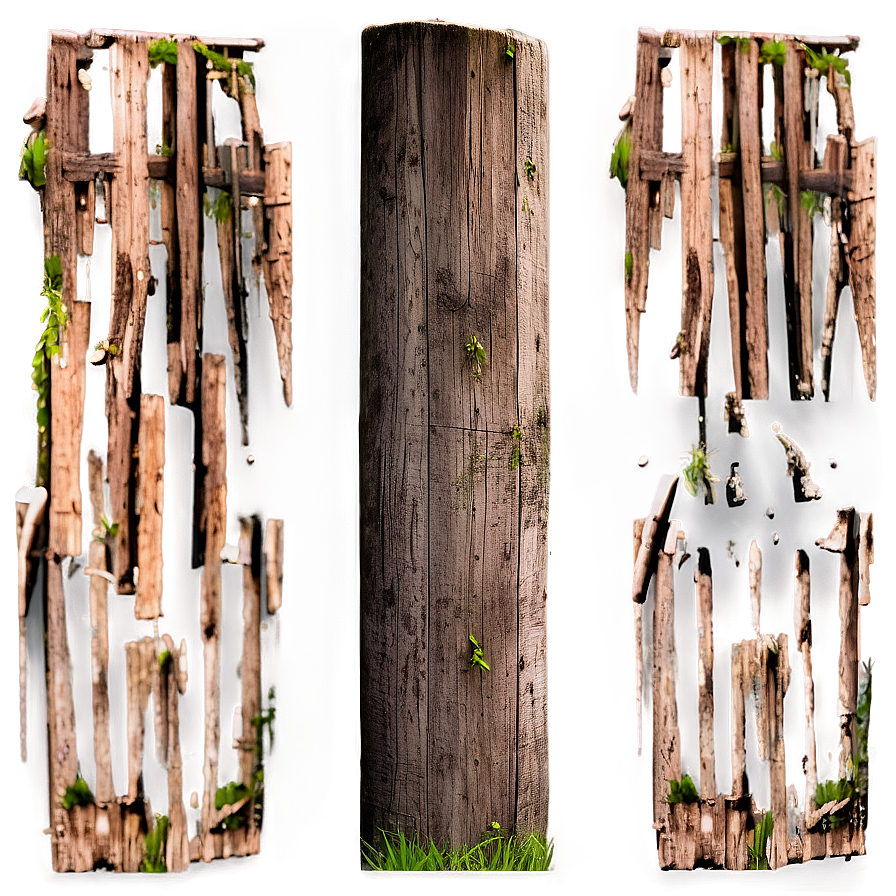 Rustic Wooden Post Png Bjf