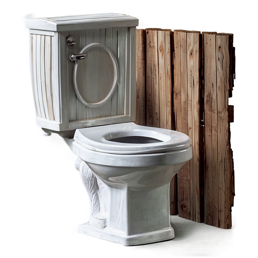 Rustic Wooden Toilet Png Brg