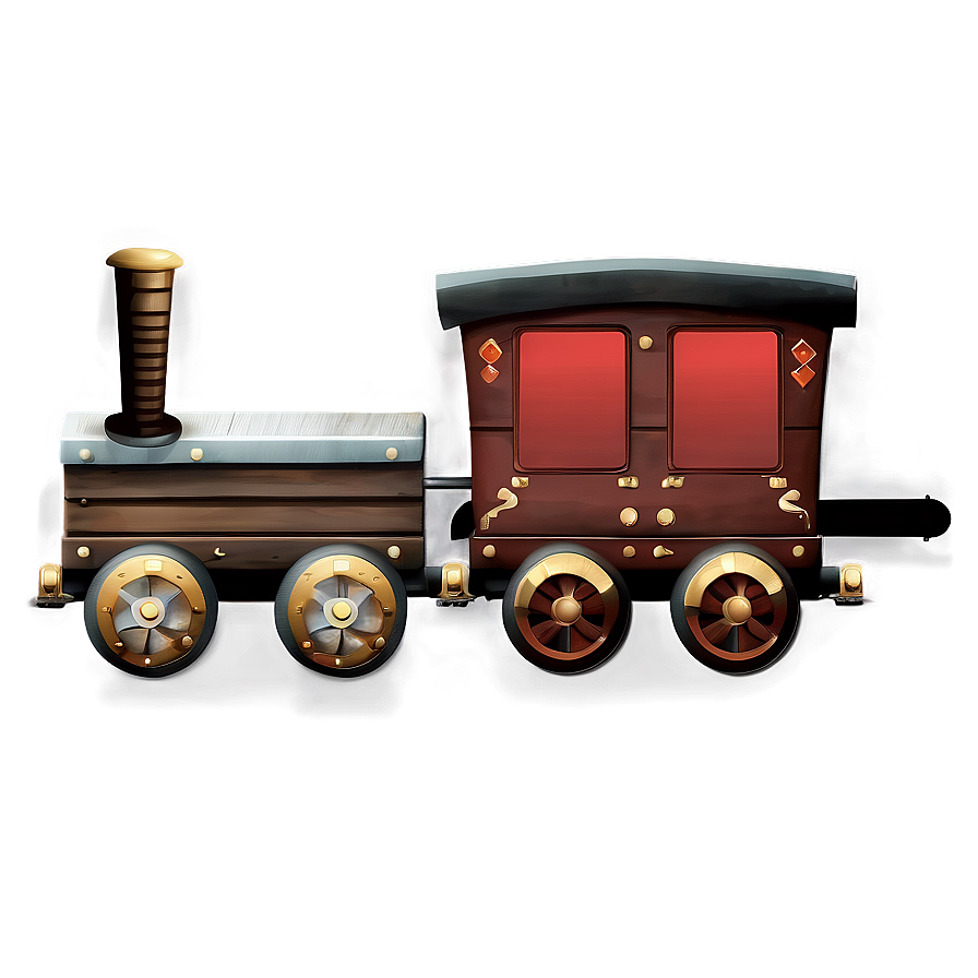 Rustic Wooden Train Png Tyv58