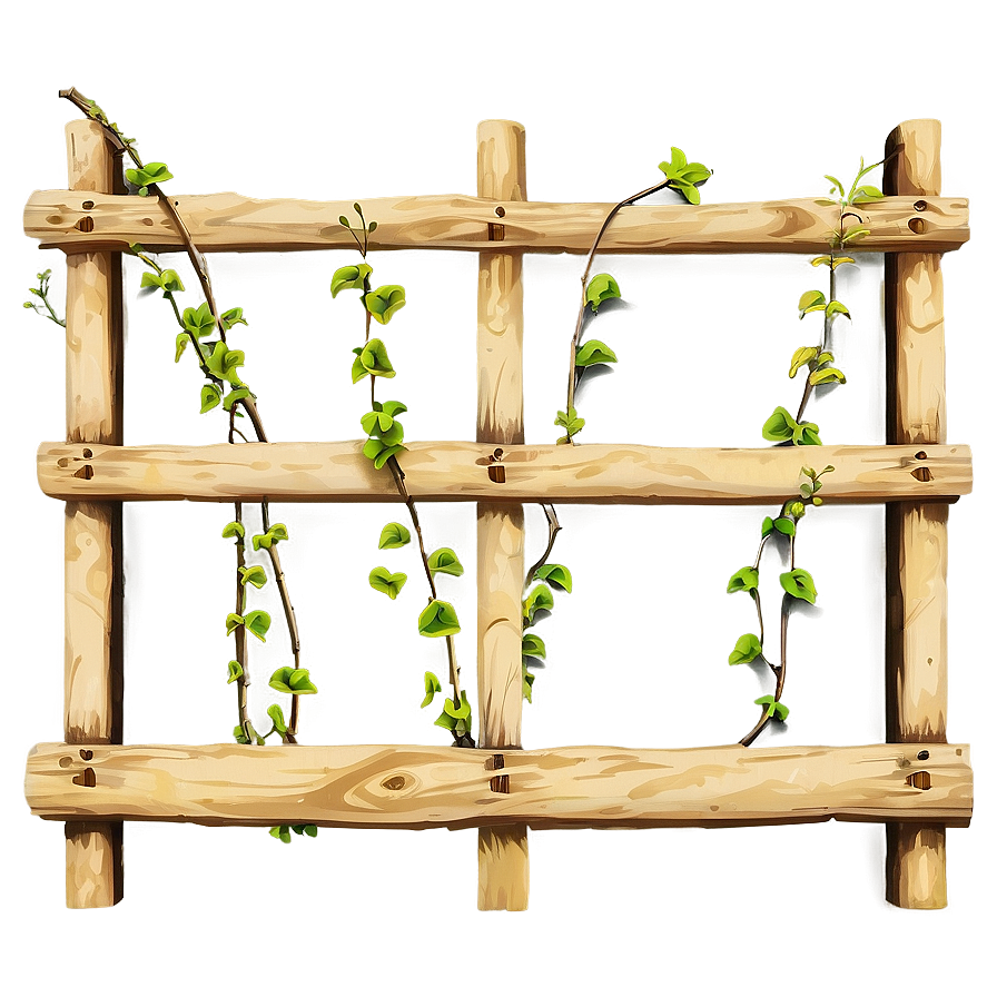 Rustic Wooden Vine Trellis Png Iqq58