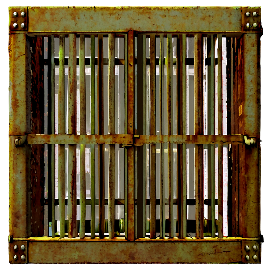 Rusty Prison Cell Png 06202024