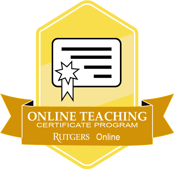 Rutgers Online Teaching Certificate Program Logo