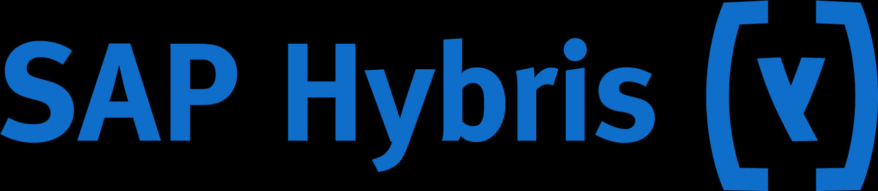 S A P Hybris Logo Blue Background