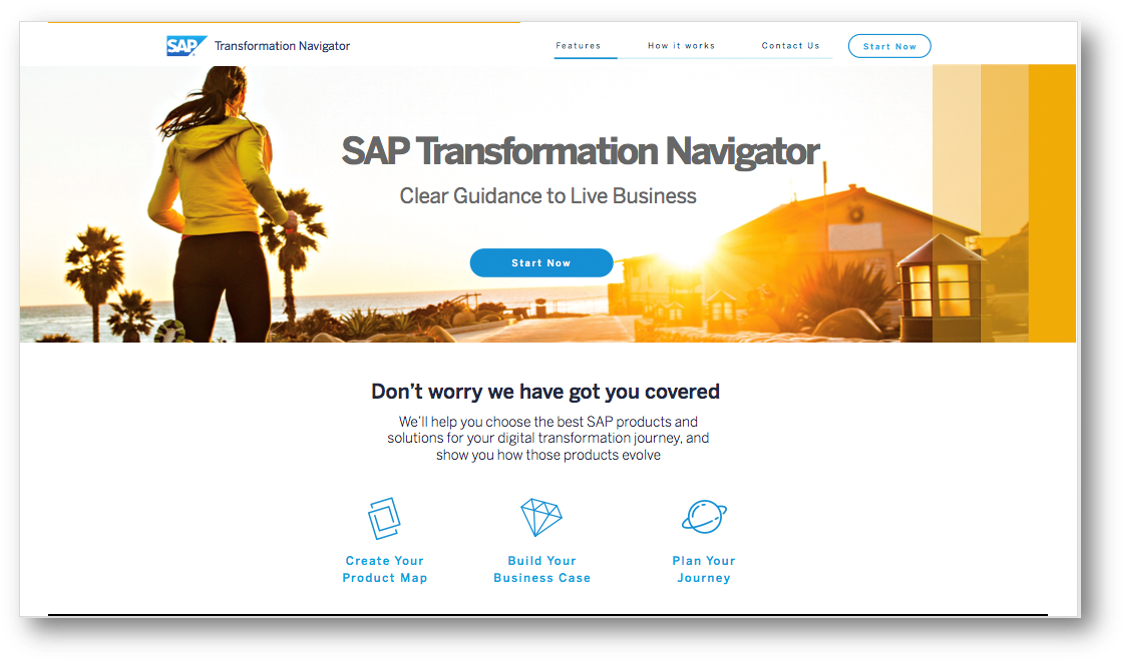 S A P Transformation Navigator Website Screenshot