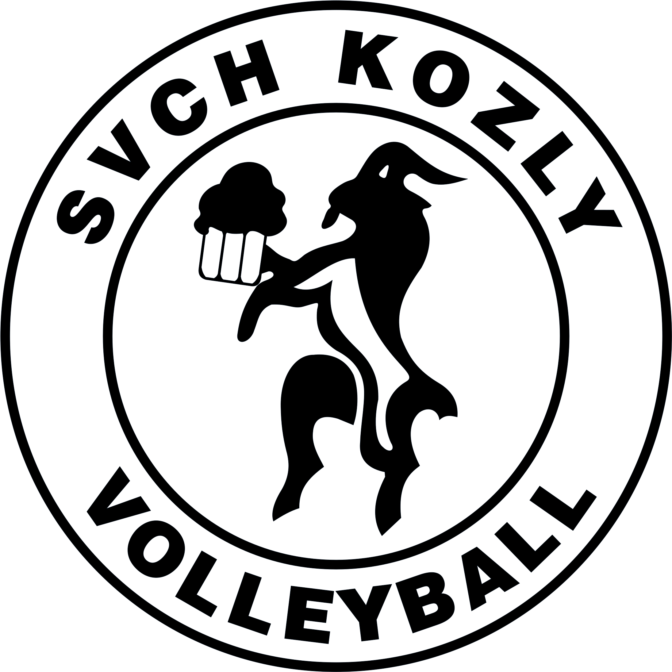 S V C H Kozly Volleyball Logo