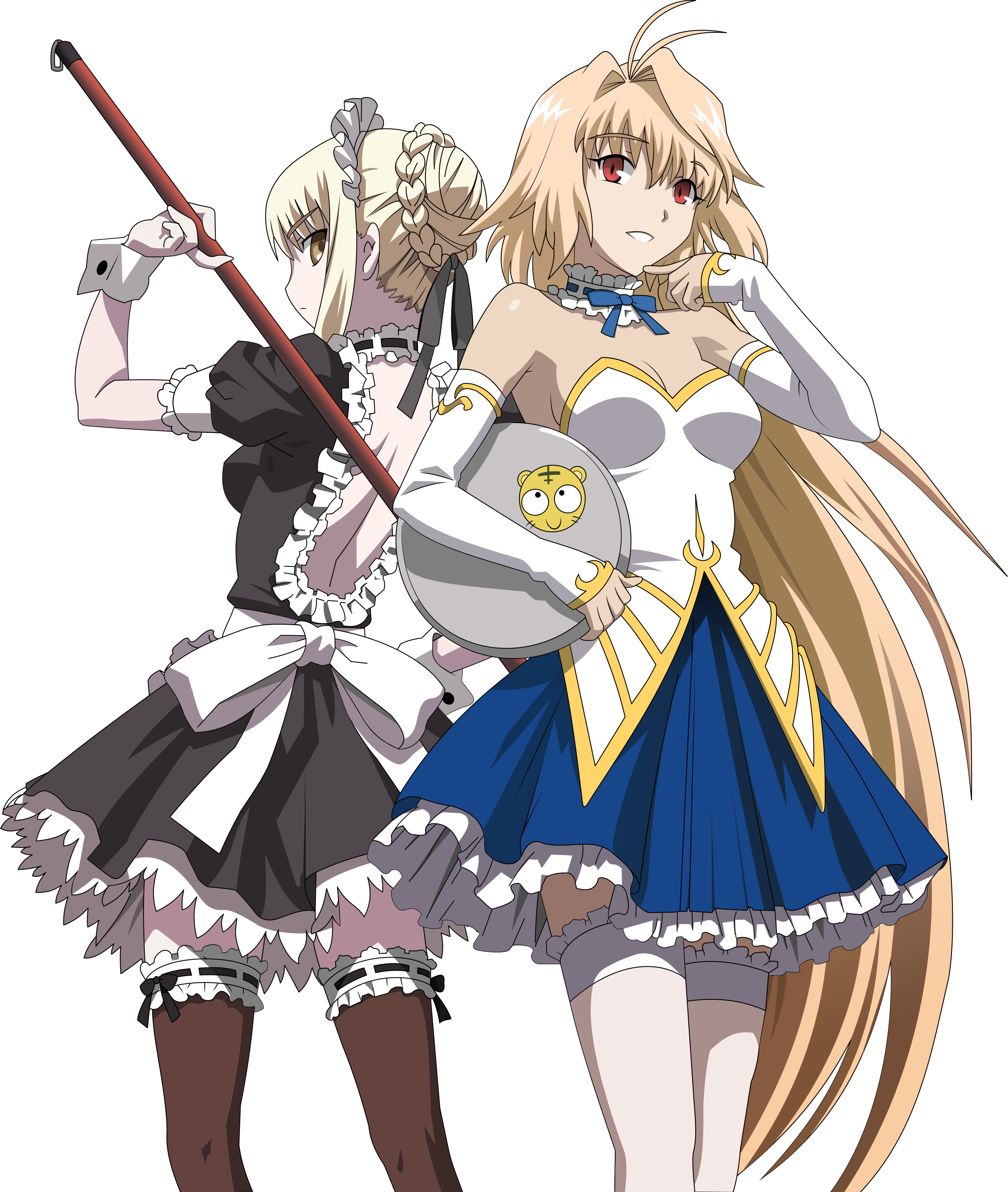 Saberand Maid Anime Characters