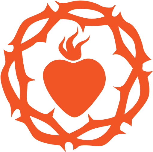 Sacred Heart Flame Graphic