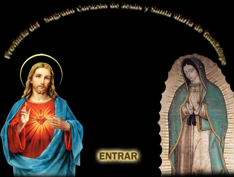 Sacred Heart Jesus Virgen Guadalupe Entrance