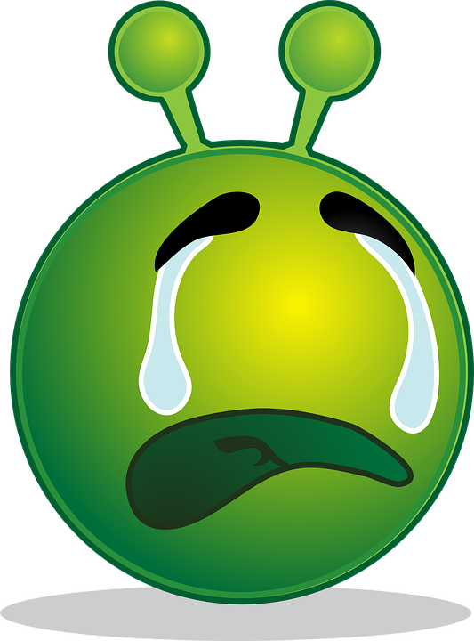 Sad Alien Emoji