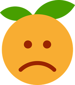 Sad Clementine Emoji