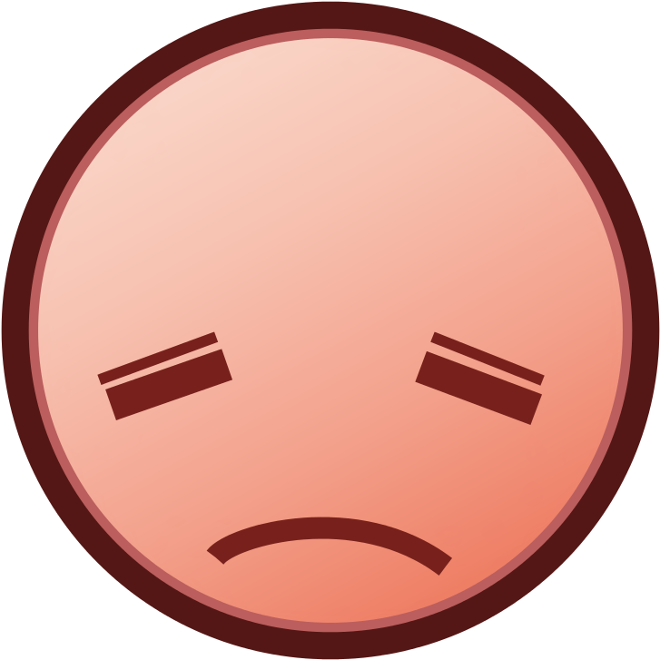 Sad Face Emoji Graphic