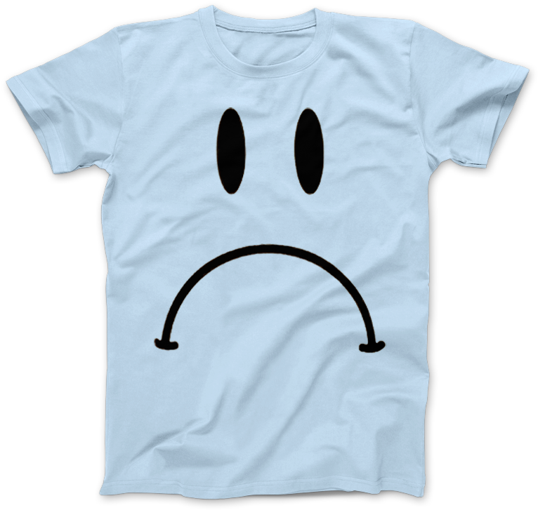 Sad Face T Shirt Design