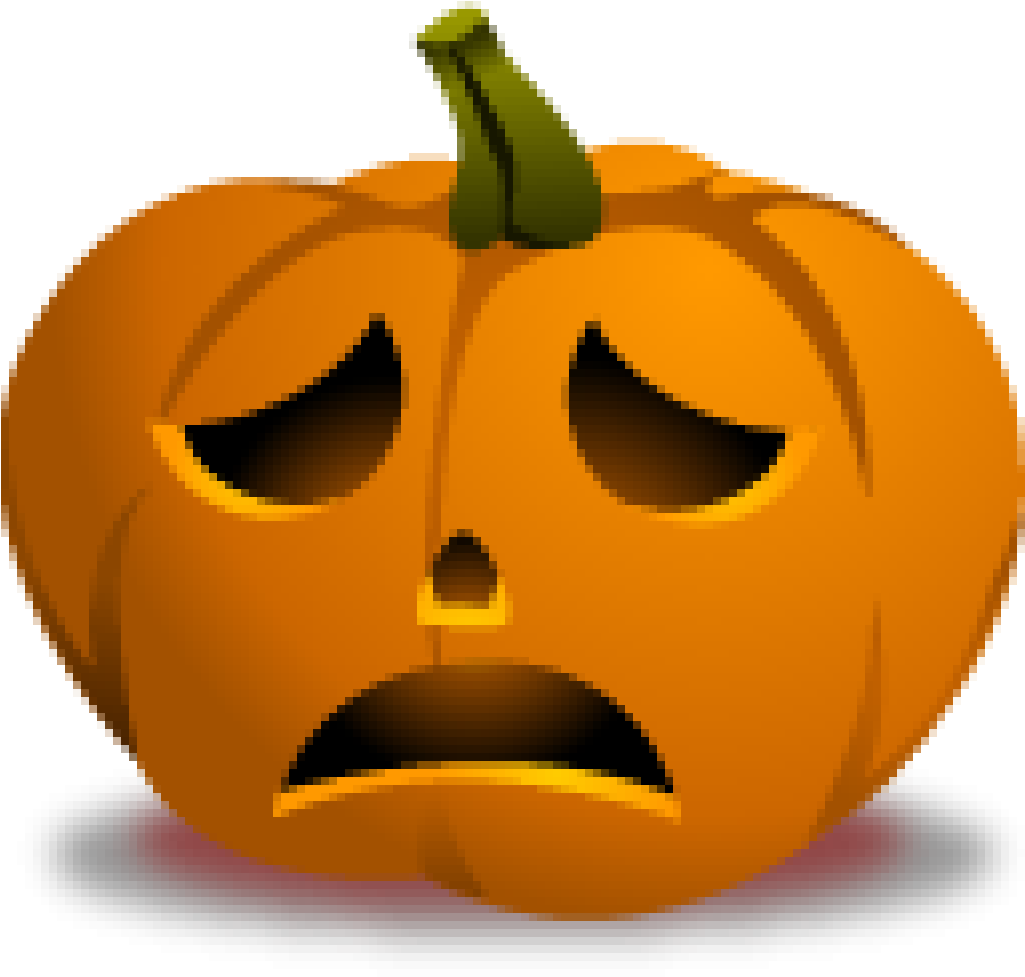 Sad Jack O Lantern Face