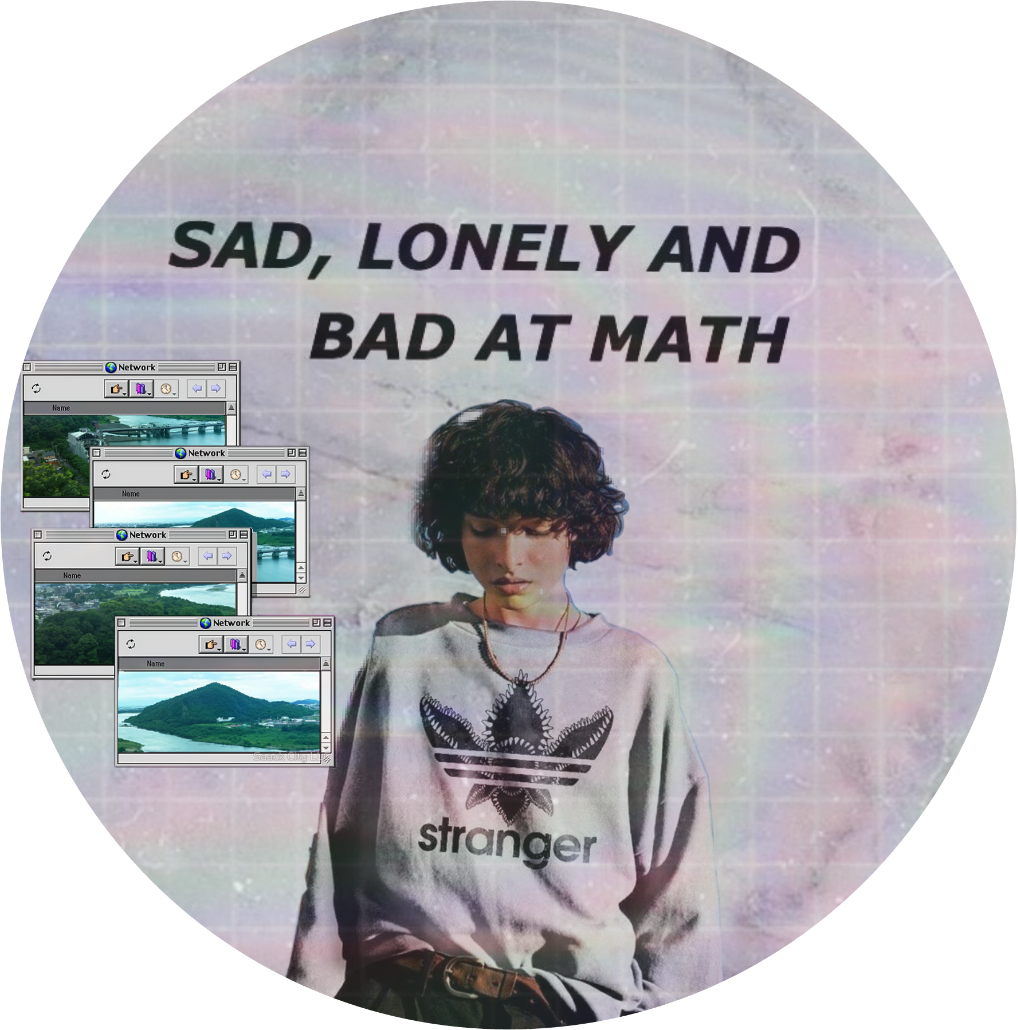 Sad Lonely Bad At Math Aesthetic Quote Image