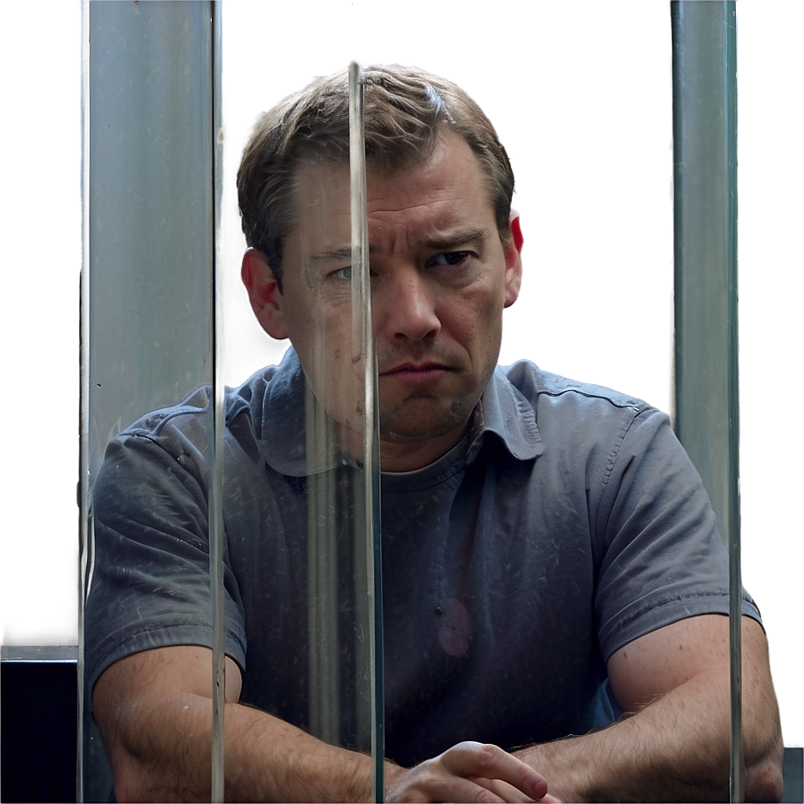 Sad Person Behind Glass Png Cvf