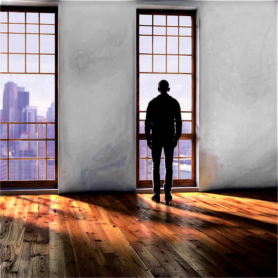 Sad Person In Empty Room Png 53