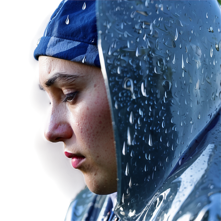 Sad Person With Raindrop Reflection Png 29