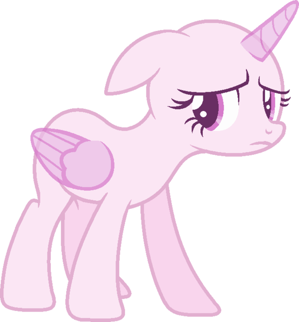 Sad_ Unicorn_ Pony_ Vector