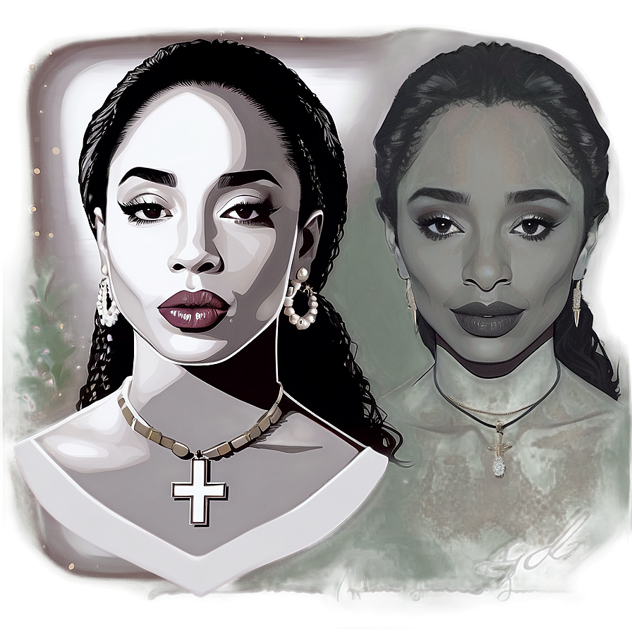 Sade Portrait Artwork Png Idt70