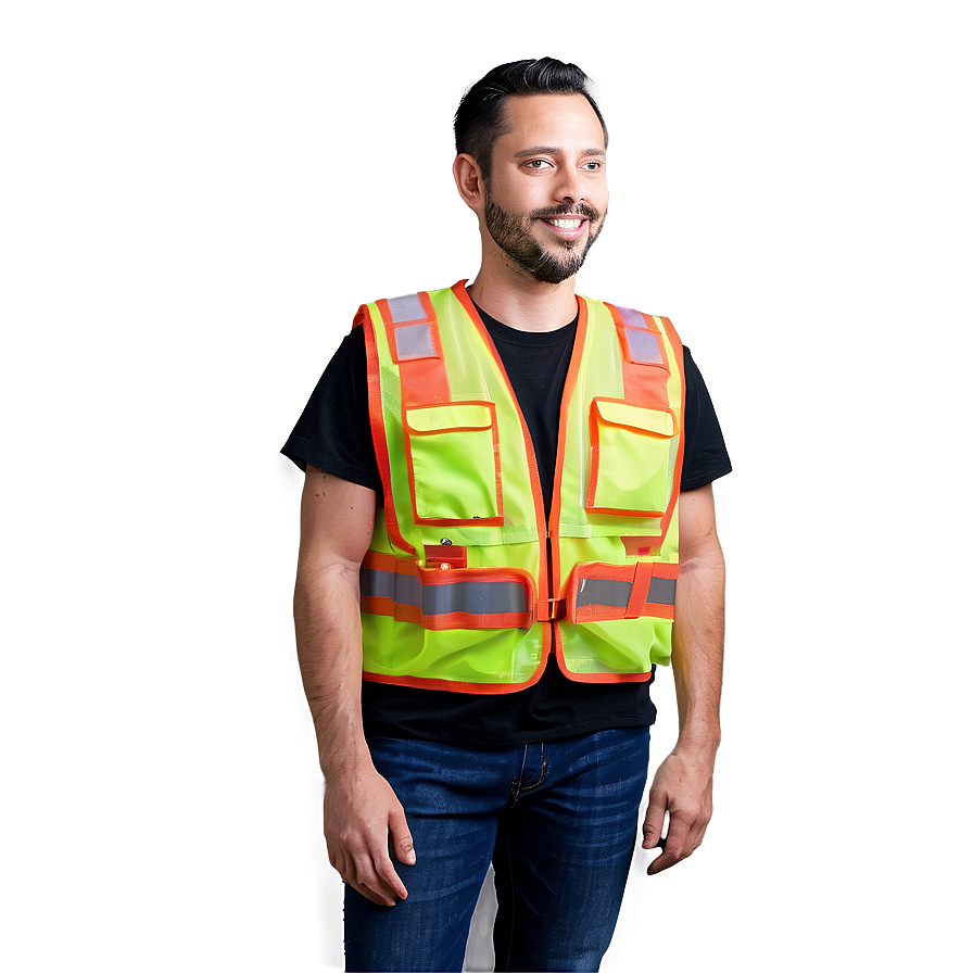 Safety Vest With Pockets Png 06282024