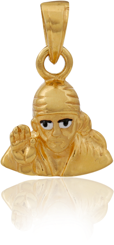 Sai Baba Gold Pendant Design