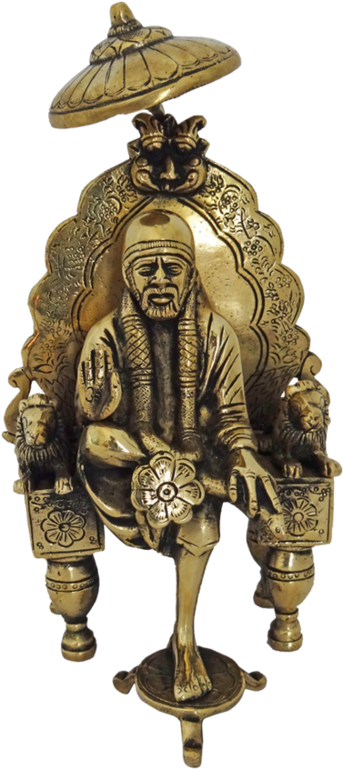 Sai Baba Statue Brass Figurine