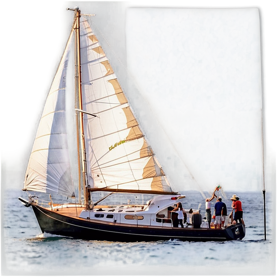 Sailing At Sunset Png 27