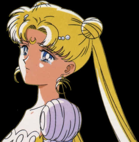 Sailor Moon Side Profile Emotional