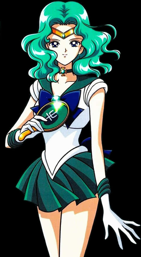 Sailor Neptune Anime Portrait