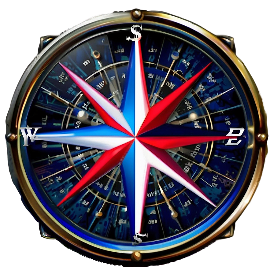 Sailor's Compass Rose Emblem Png 26