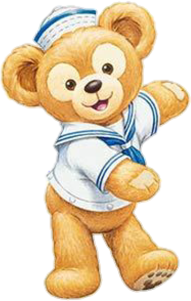 Sailor Teddy Bear Cartoon Sticker