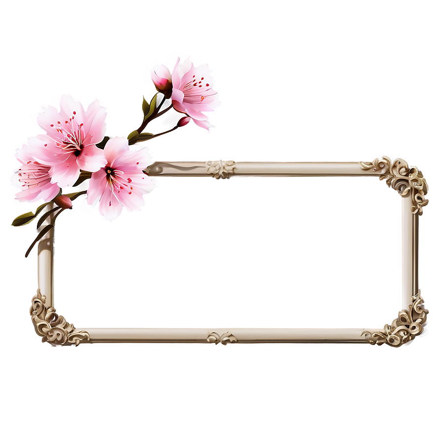 Sakura Flower Frame Png Dqs