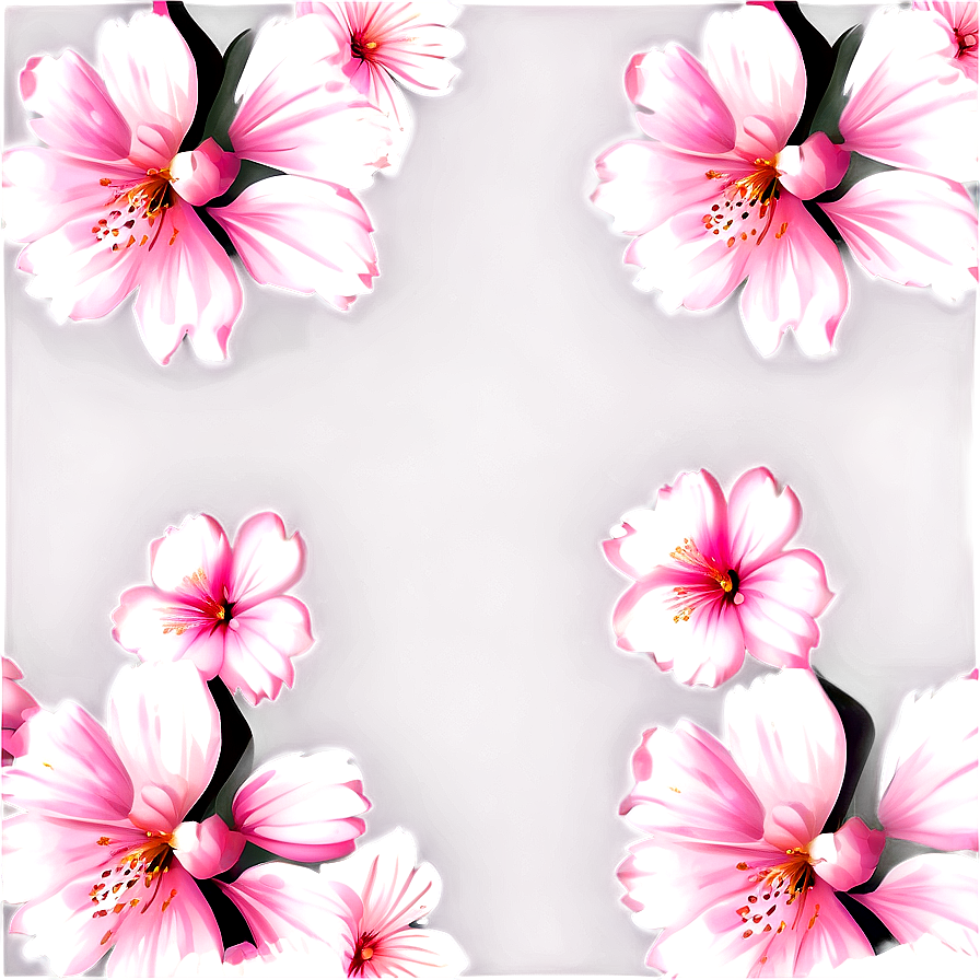 Sakura Flower Pattern Png 06202024