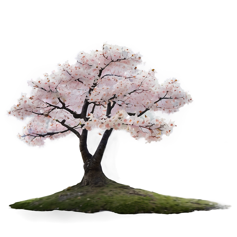 Sakura Tree In Misty Morning Png Esh